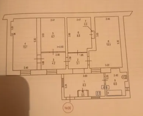 -4 комн 42т 67 кв м Нежинская 3 эт 1/2- фото 1