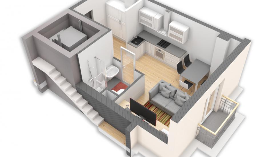 Smart Hall типовая планировка квартиры типа 3