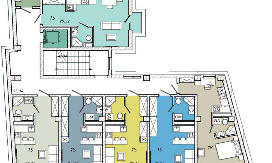 Smart Hall типовая планировка этажа