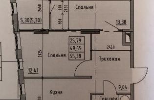 Продам двухкомнатную квартиру в ЖК «Пространство на Раскидайловской»