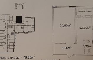 1-комнатная квартира , пр-т Гагарина ЖК Оскар
